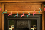 Bright Reindeer Sewn Paper Garland | East End Press
