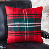Red Tartan Plaid Throw Pillow