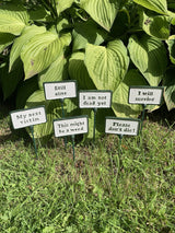 Funny Cast Iron Garden Plant Stake Sign