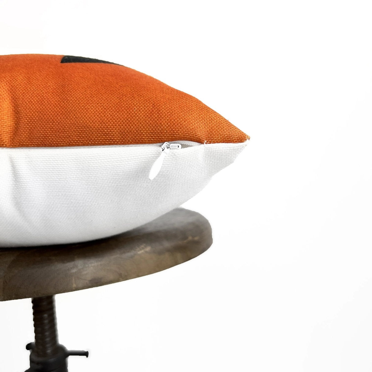 Orange Jack-O’-Lantern Halloween Throw Pillow