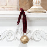 Red Velvet Gold Jingle Bell Hanger