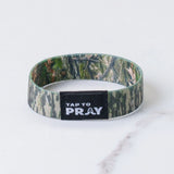 Forest + Tree Bark Tap to Pray Wristband