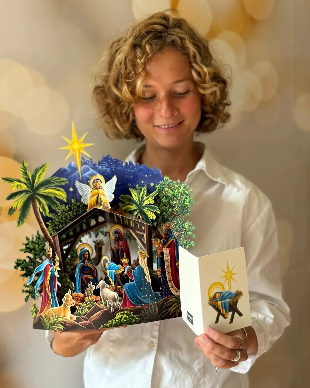 Starlit Nativity Pop-Up Christmas Card | FreshCut Paper