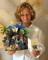 Starlit Nativity Pop-Up Christmas Card | FreshCut Paper