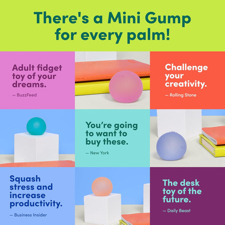 Mini Gump Memory Gel Stress Ball 6-Pack | Speks