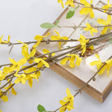 Faux Yellow Forsythia Stems