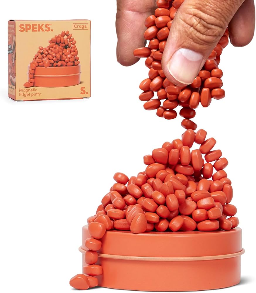 Coral Orange Crags Magnetic Fidget Putty | Speks