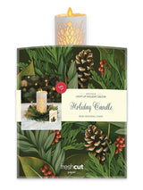 Glowing Holiday Candle Pop-Up Card | FreshCut Paper