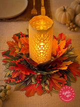 Light-Up Fall Candle Pop-Up Card | FreshCut Paper