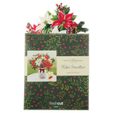 Festive Poinsettia Bouquet Pop-Up Card | FreshCut Paper