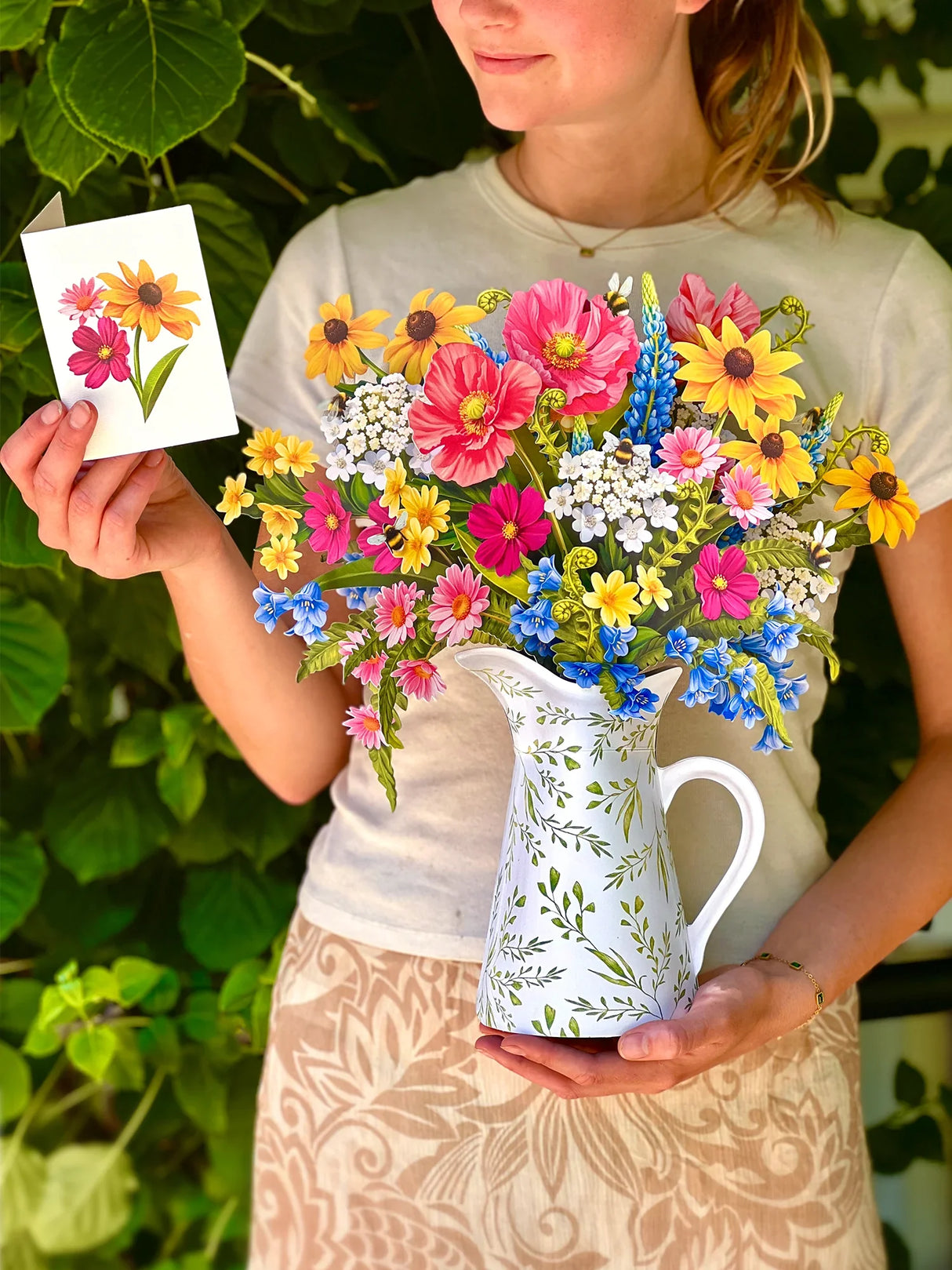 Wildflower Meadow Bouquet Pop-Up Card | FreshCut Paper