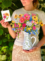 Wildflower Meadow Bouquet Pop-Up Card | FreshCut Paper