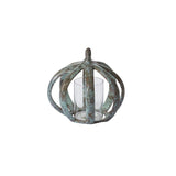 Green Copper Finish Metal Pumpkin Tealight Lanterns