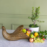 Gold Aluminum Harvest Cornucopia