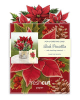 Mini Birch Poinsettia Pop-Up Card | FreshCut Paper