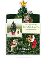 Mini Meowy Christmas Tree Pop-Up Card | FreshCut Paper