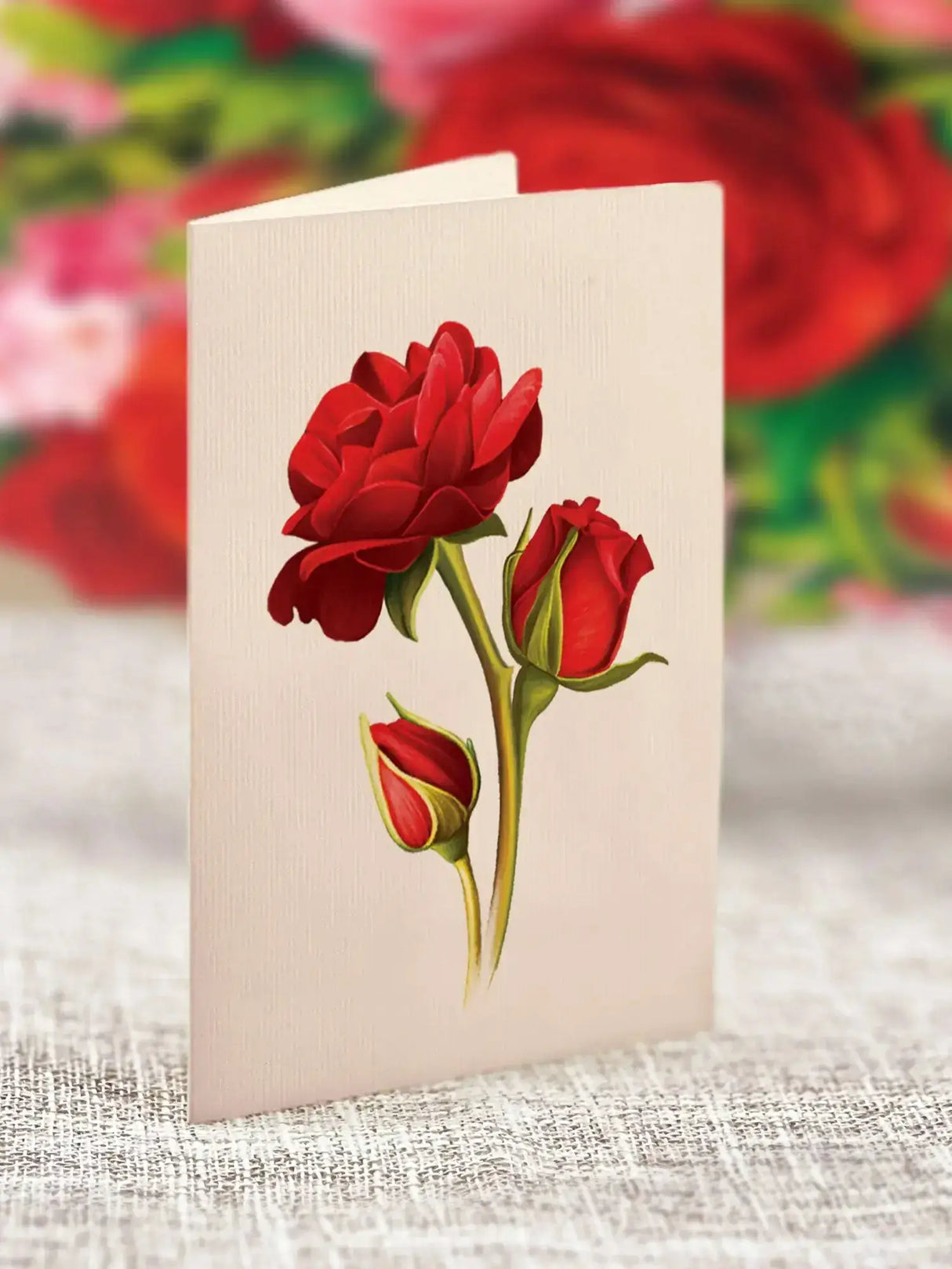 Mini Blooming Roses Pop-Up Card | FreshCut Paper
