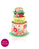 Mini Blooming Birthday Cake Pop-Up Card | FreshCut Paper