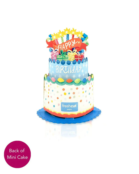 Mini Confetti Birthday Cake Pop-Up Card | FreshCut Paper