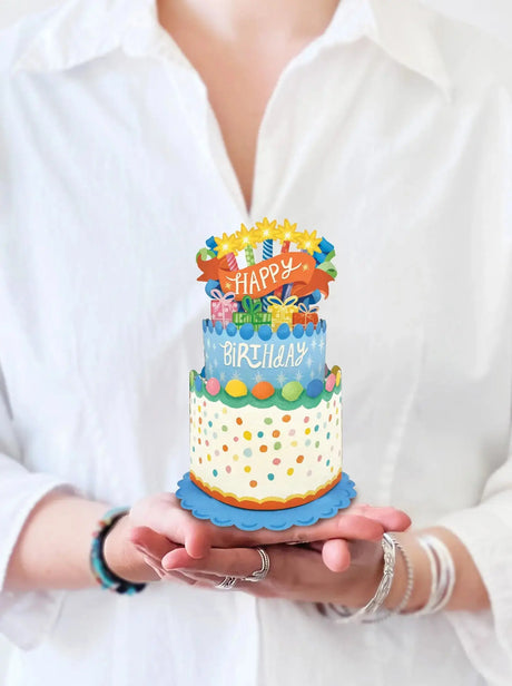 Mini Confetti Birthday Cake Pop-Up Card | FreshCut Paper