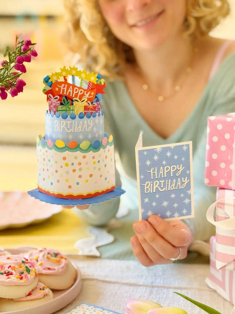 Mini Confetti Birthday Cake Pop-Up Card | FreshCut Paper