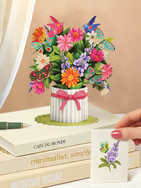 Mini Enchanted Garden Butterfly Pop-Up Card | FreshCut Paper