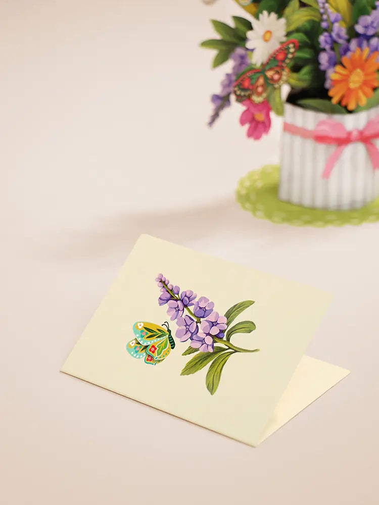 Mini Enchanted Garden Butterfly Pop-Up Card | FreshCut Paper