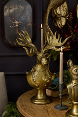 Eugene the Moose Gold Aluminum Bust