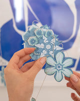 Snowflakes Sewn Paper Garland | East End Press