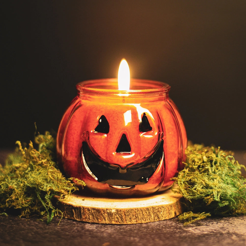 Jack-O-Lantern Pumpkin Pie Candle