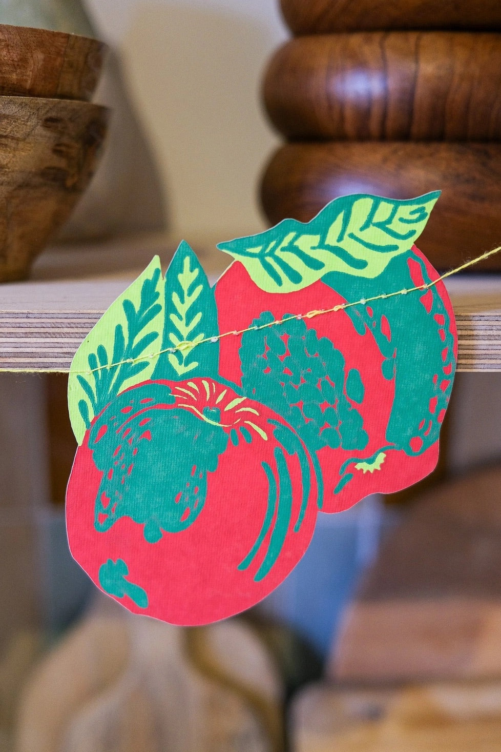Hand-Sewn Fruit Paper Garland | East End Press