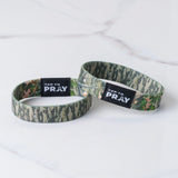 Forest + Tree Bark Tap to Pray Wristband