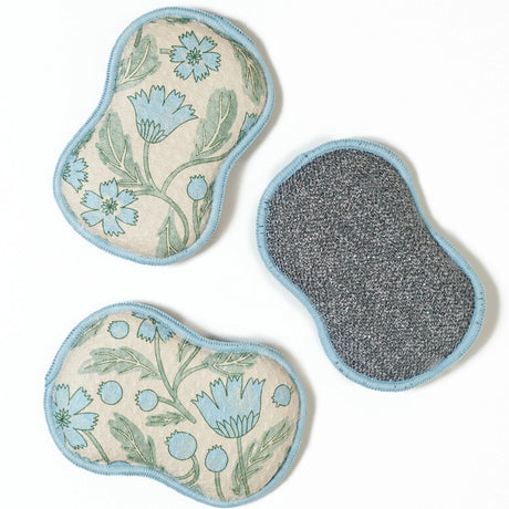 Re:Usable Blue Wildflower Sponge (Set of 3)