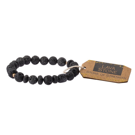 Stone Stack Bracelet Lava | Stone of Strength