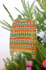 Christmas Sweaters Sewn Paper Garland | East End Press