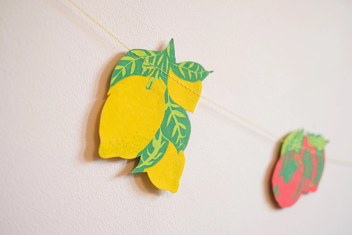 Hand-Sewn Fruit Paper Garland | East End Press