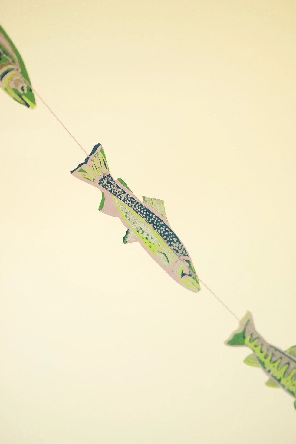 Hand-Sewn Tasty Anchovies Paper Garland | East End Press
