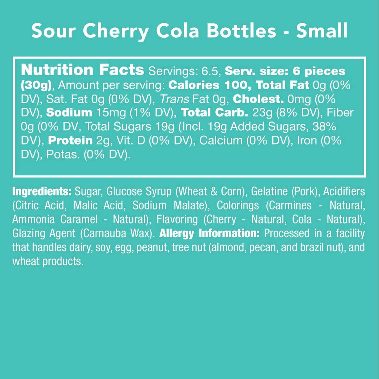 Sour Cherry Cola Bottles | Candy Club