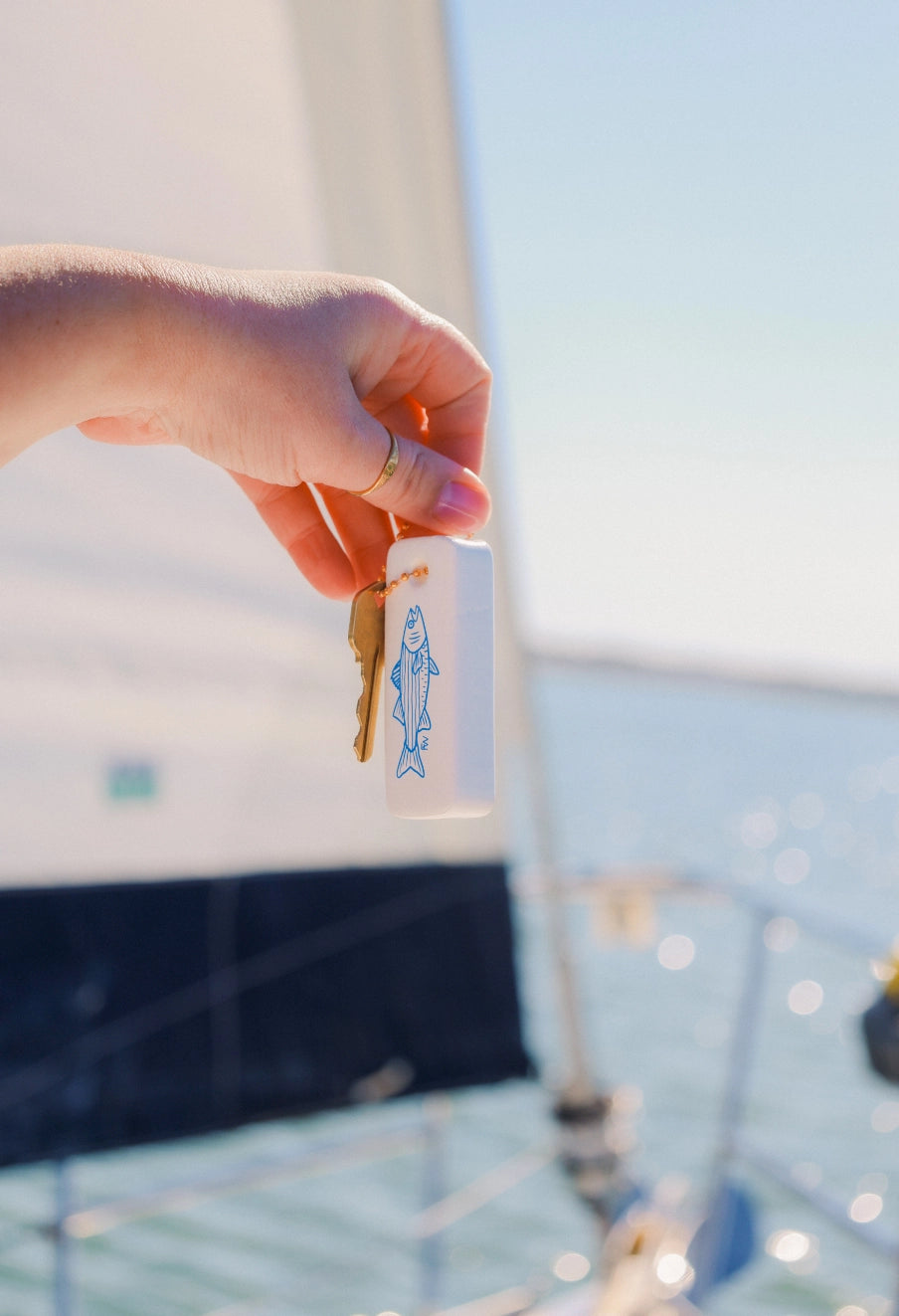 Nautical & Lake Floating Boat Keychain