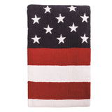 Americana Chenille Knit American Flag Throw Blanket