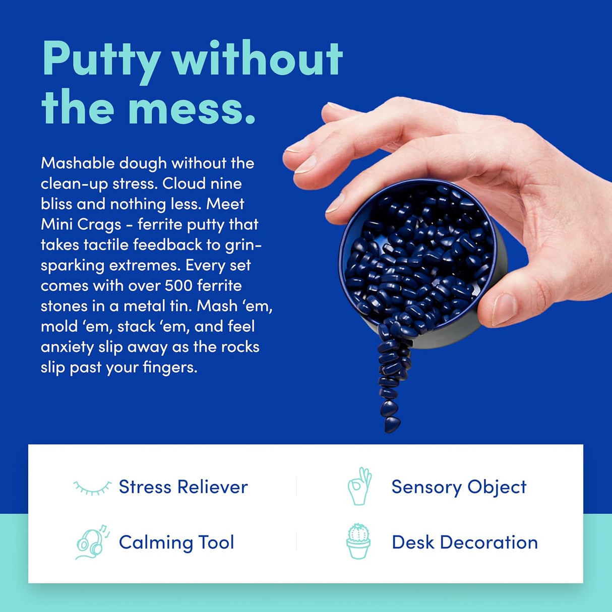 Indigo Blue Crags Magnetic Fidget Putty | Speks