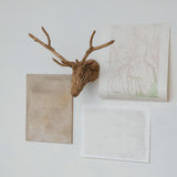 Teakwood Root Deer Head Wall Art