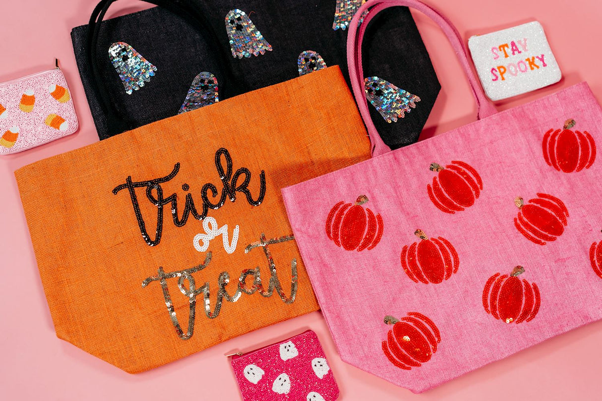 Halloween Beaded Zip Pouches | 3 Styles