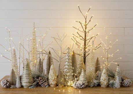 LED Lighted Tabletop Birch Tree with Warm White Lights | Battery-Operated with Timer