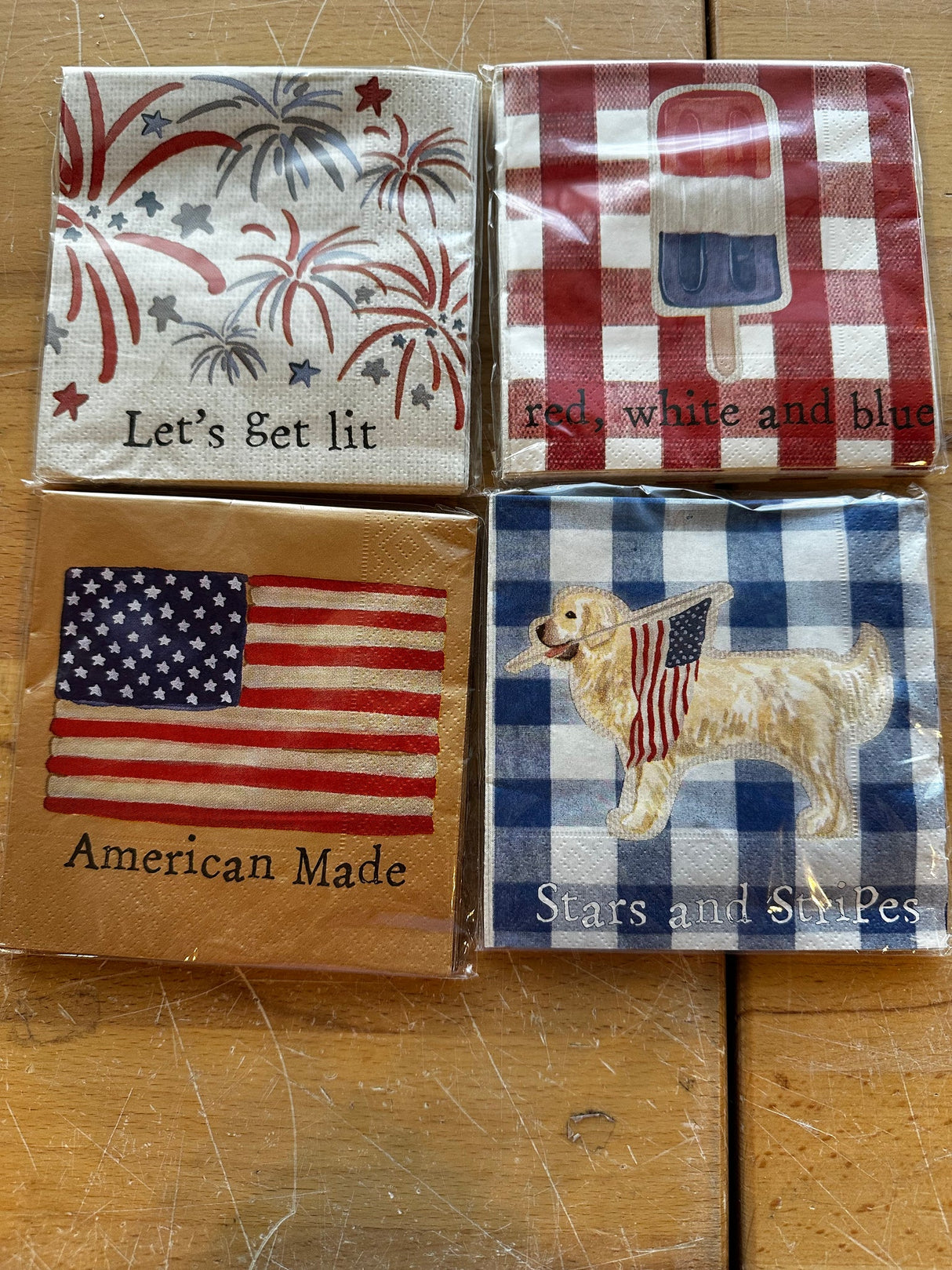 Stars & Stripes Cocktail Napkins