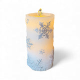 Snowflake LED Water Fountain Candle