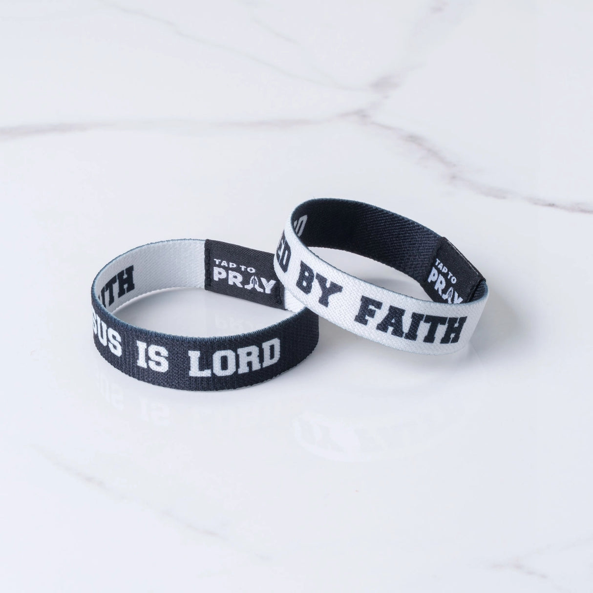 Jesus Is Lord Tap to Pray Wristband