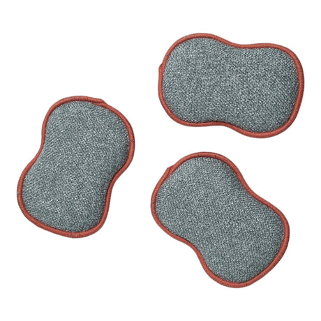 Re:Usable Burgundy Floral Reusable Sponge (Set of 3)
