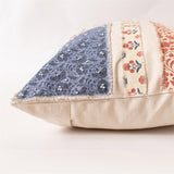 Patchwork American Flag Lumbar Pillow
