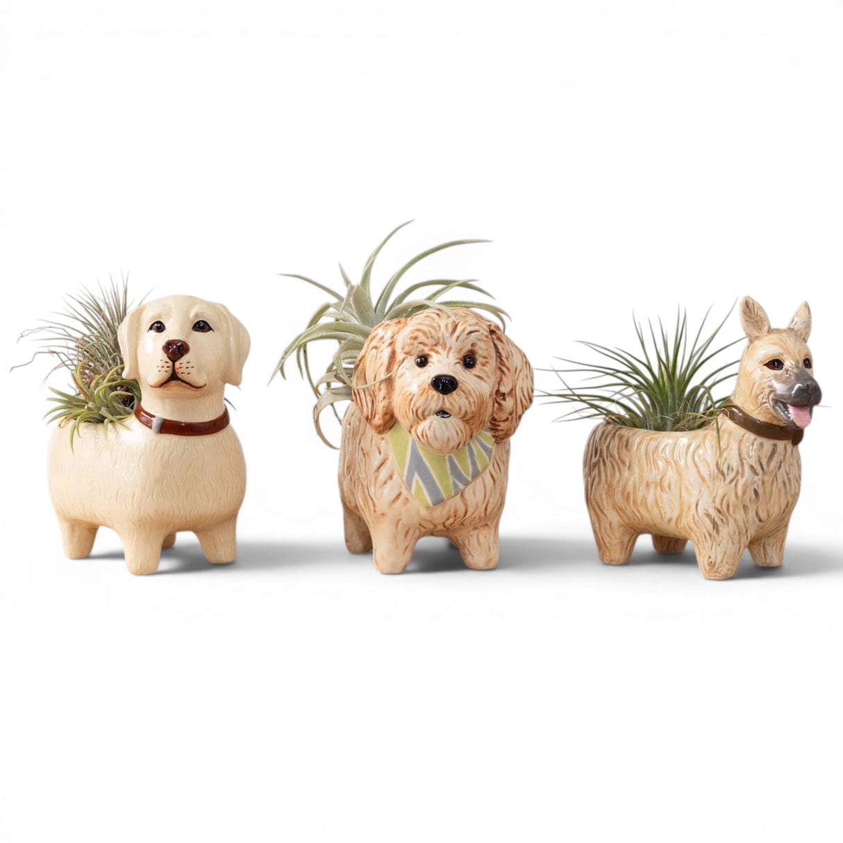 Ceramic Dog Bud Vase Planter